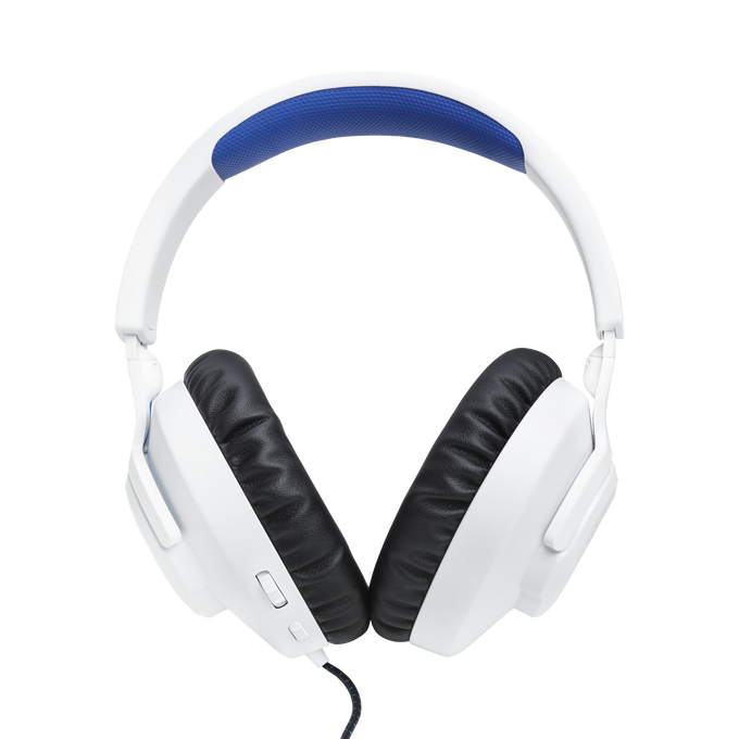 JBL Quantum 100P Console - White - Wired over-ear gaming headset with a detachable mic - Back image number null